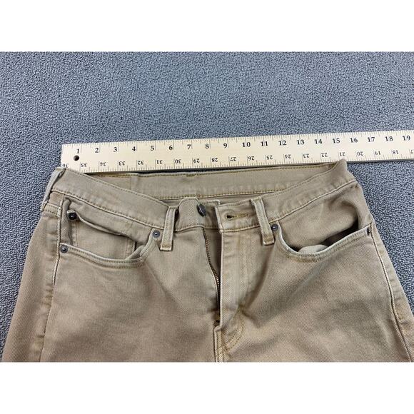Levi's Men's 31x32 514 Straight Fit Beige Chino Khaki Jeans - Picture 6 of 14
